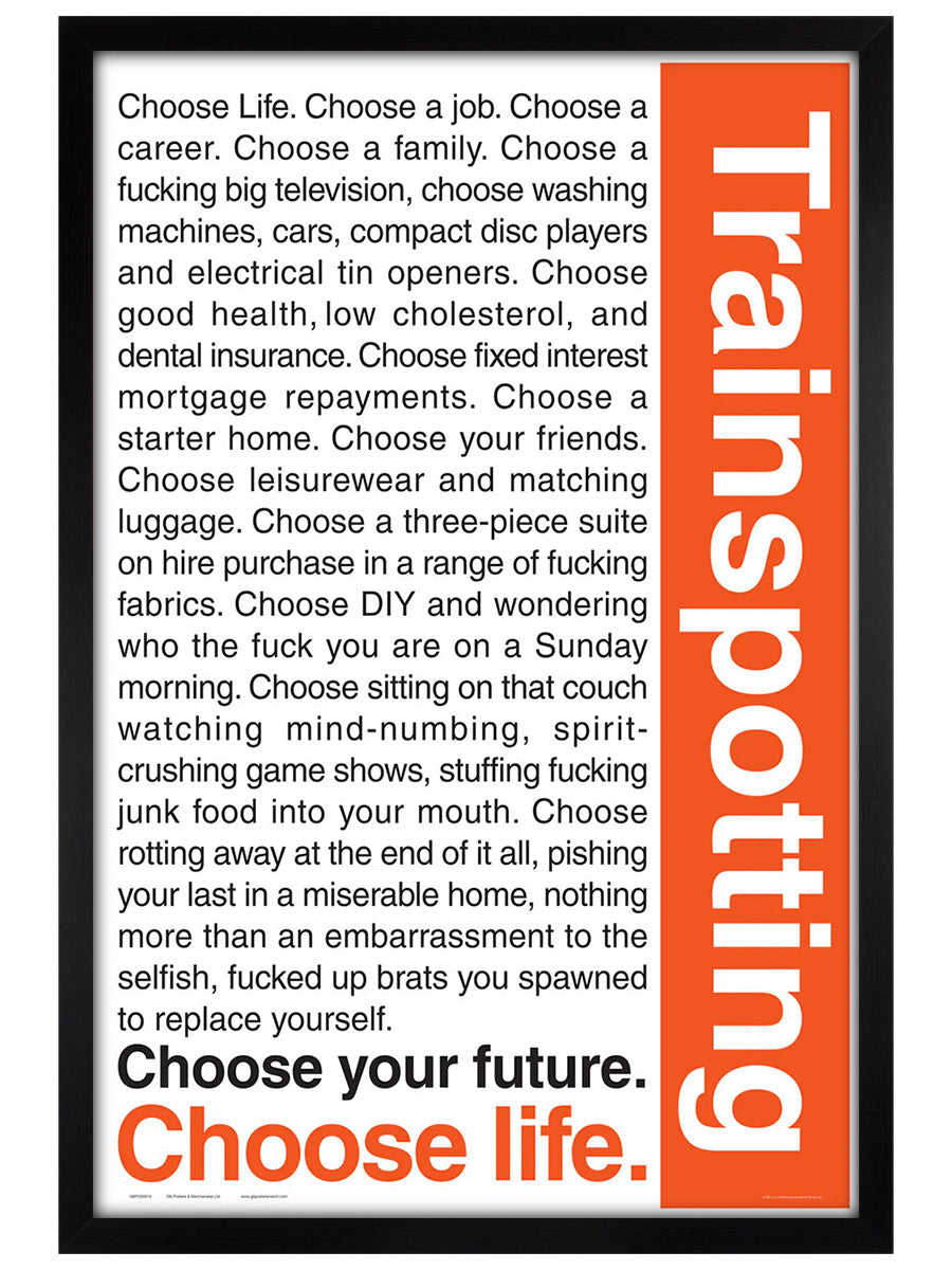 Trainspotting Quotes Maxi Poster
