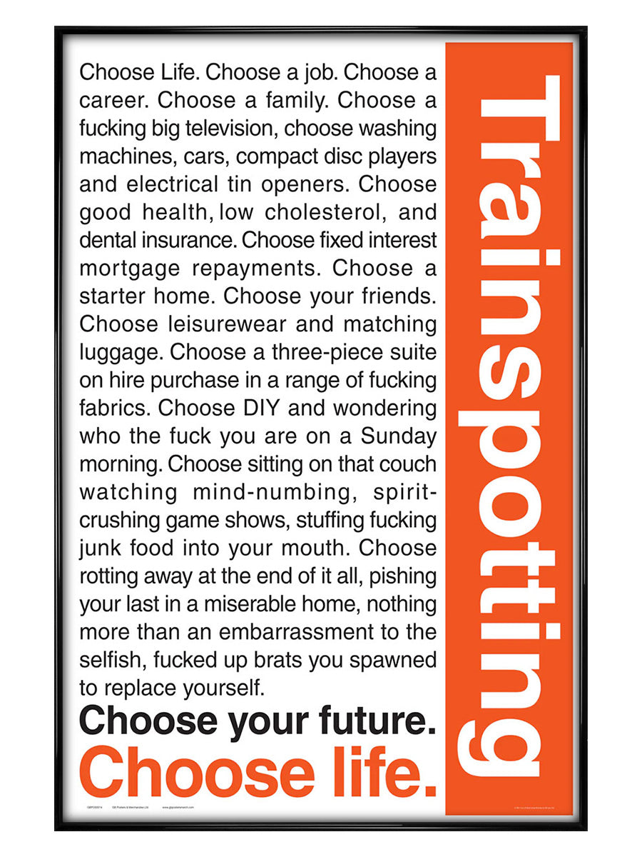 Trainspotting Quotes Maxi Poster