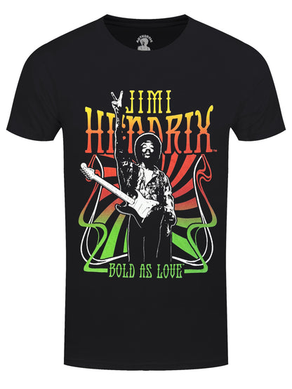 Jimi Hendrix Bold As Love Men's Black T-Shirt