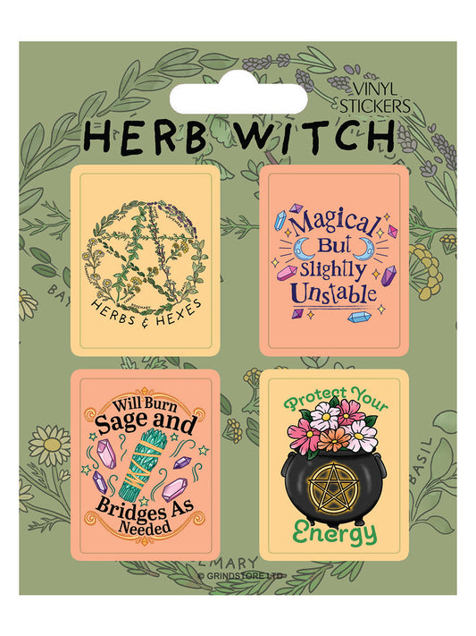 Herb Witch Vinyl Sticker Set