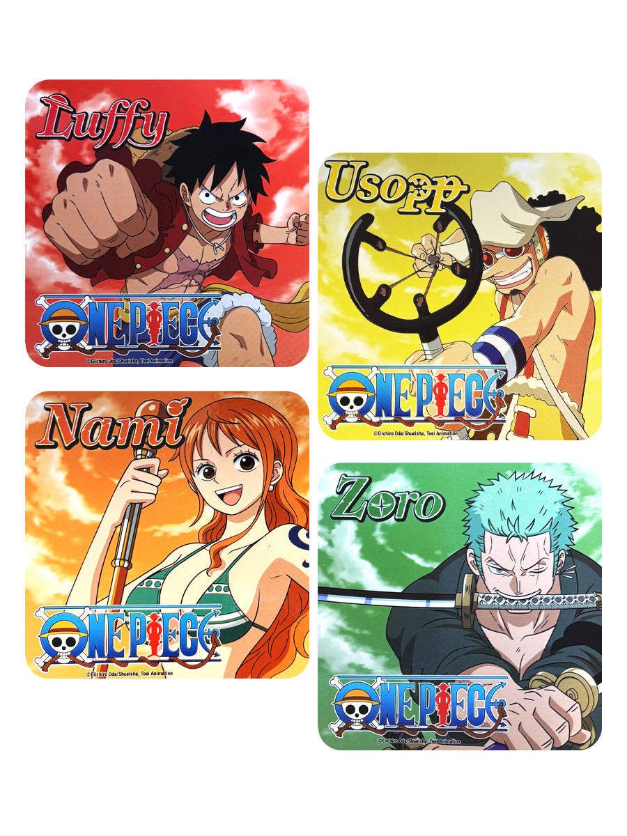 One Piece (Characters) 4-Piece Coaster Set