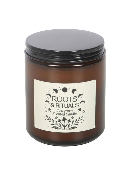 Roots & Rituals Evergreen Amber Glass Candle