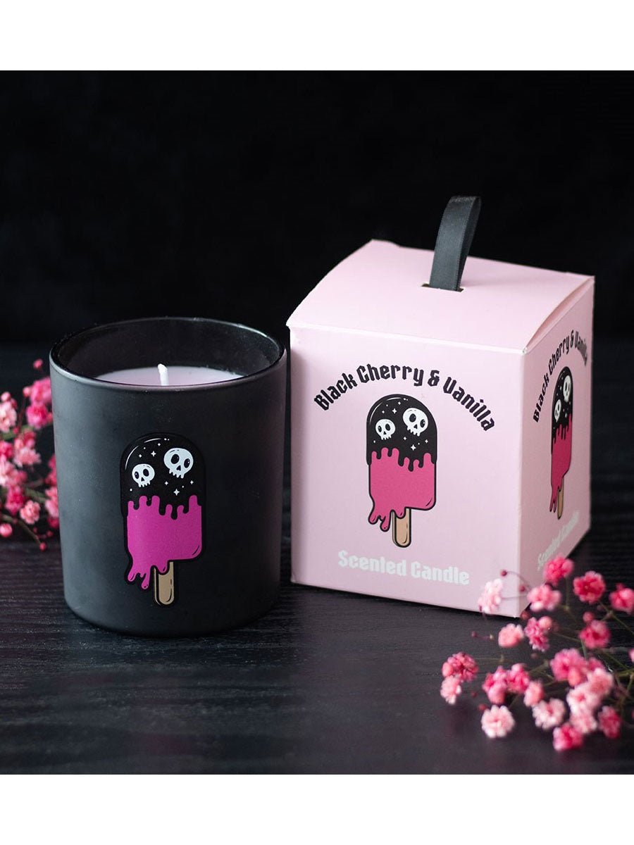 Black Cherry & Vanilla Scented Candle