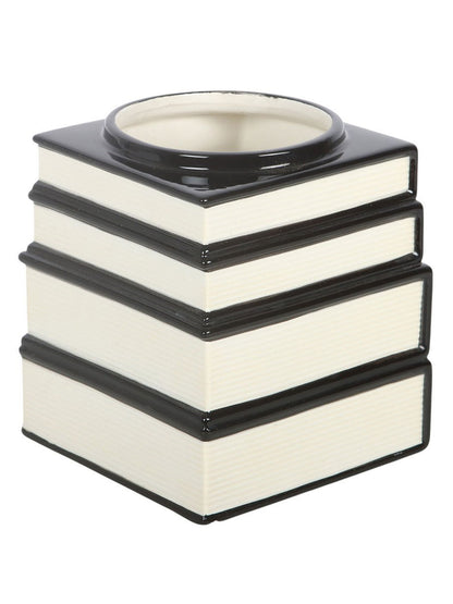 Black Cat Magick Book Stack Vase