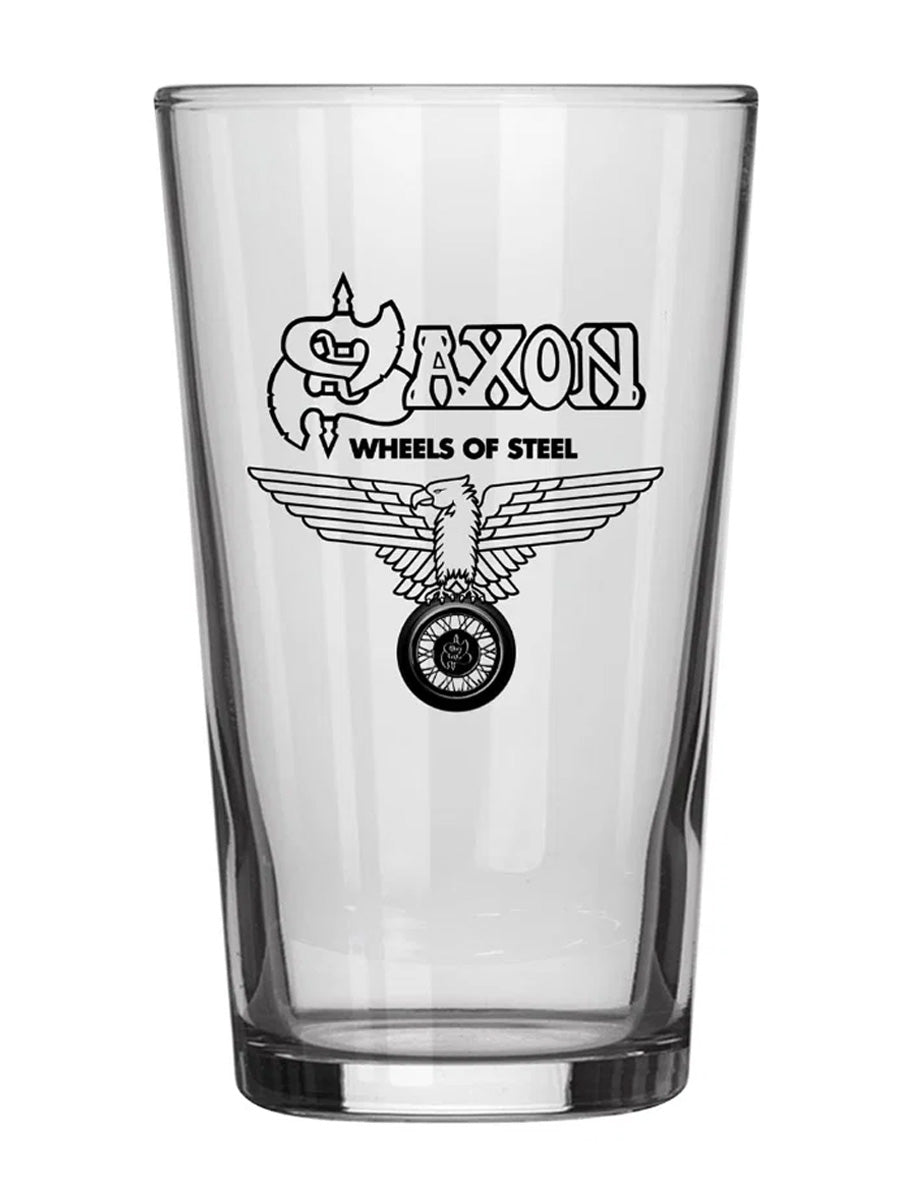 Saxon Wheels Of Steel Drinking Glass