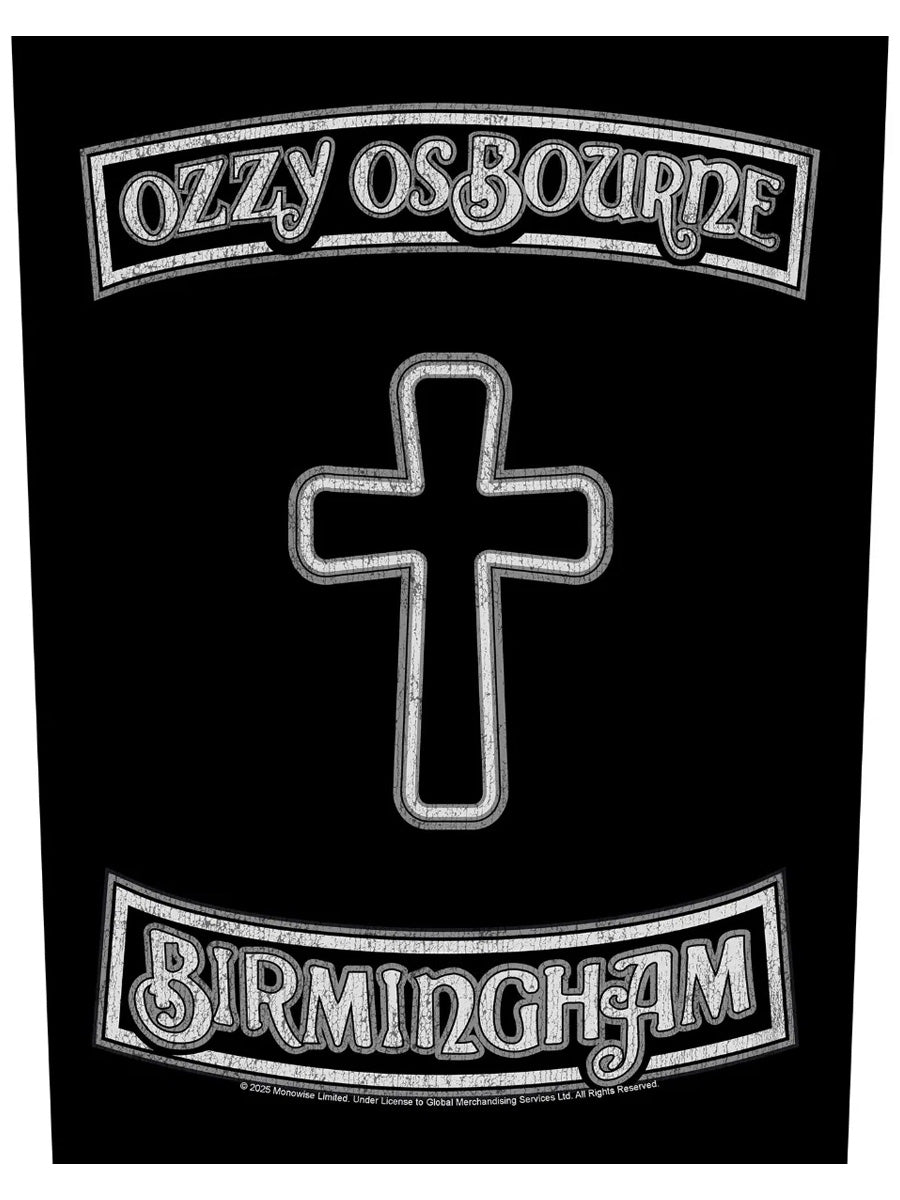 Ozzy Osbourne Birmingham Back Patch