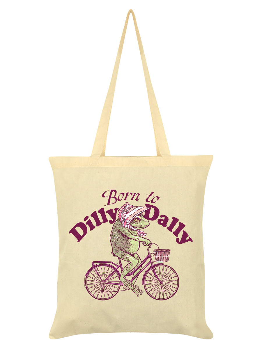 Born To Dilly Dally Cream Tote Bag