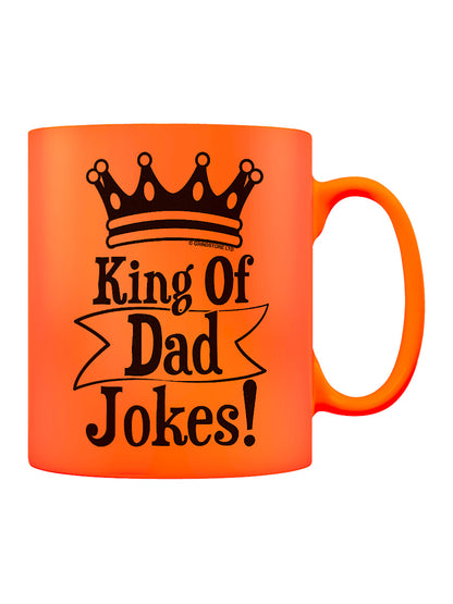 King Of Dad Jokes Orange Neon Mug