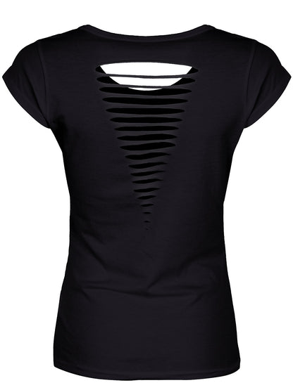Requiem Collective Lilith Ladies Black Razor Back T-Shirt