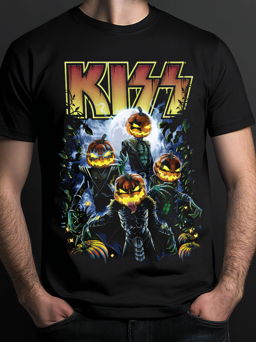 KISS Pumpkin Patch Men's Black T-Shirt