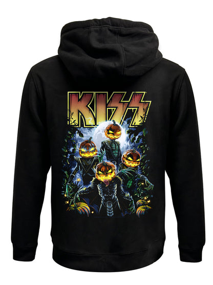 KISS Pumpkin Patch Black Zipped Premium Hoodie