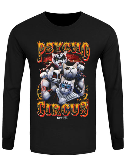 KISS x Horror Cats Psycho Circus Black Long Sleeve T-Shirt
