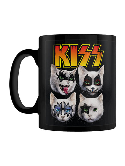 KISS x Horror Cats Feline Four Black Mug