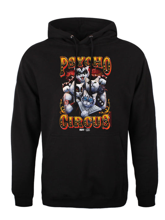 KISS x Horror Cats Psycho Circus Black Pullover Hoodie
