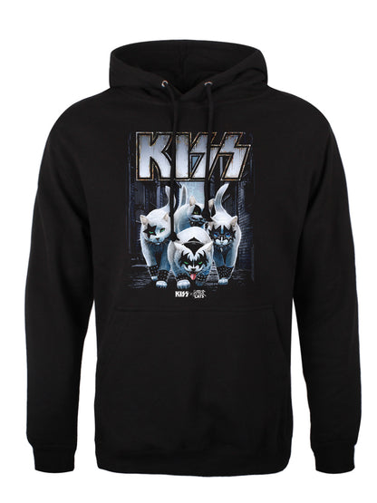 KISS x Horror Cats Creatures Black Pullover Hoodie