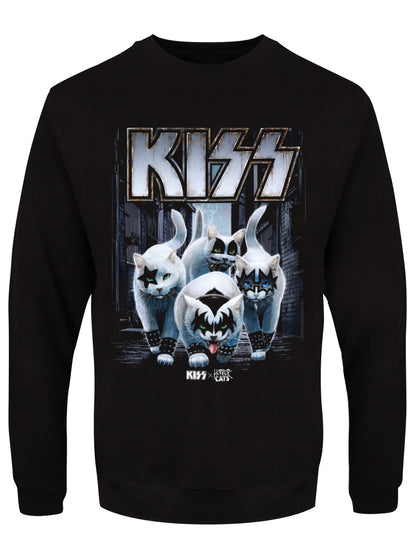KISS x Horror Cats Creatures Black Sweatshirt