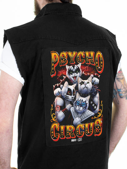 KISS x Horror Cats Psycho Circus Back Patch