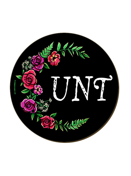 Floral Cunt Coaster
