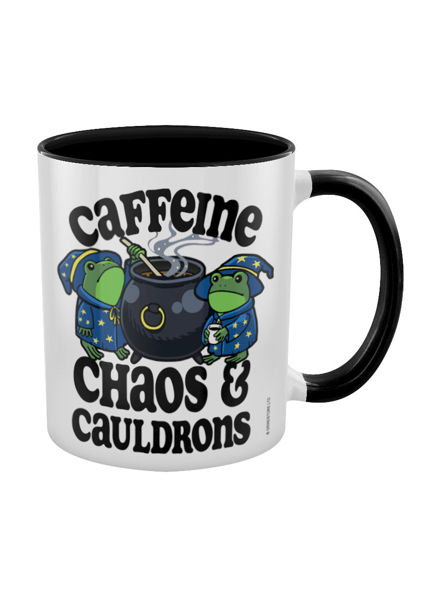 Caffeine, Chaos & Cauldrons Black Inner 2-Tone Mug