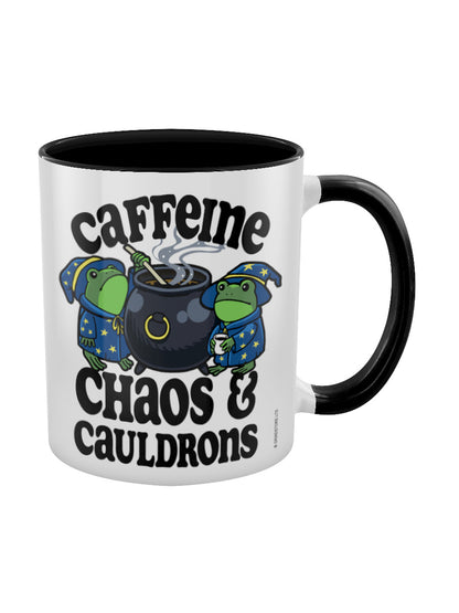Caffeine, Chaos & Cauldrons Black Inner 2-Tone Mug