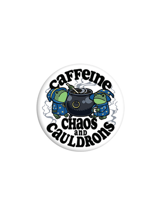 Caffeine, Chaos & Cauldrons Badge