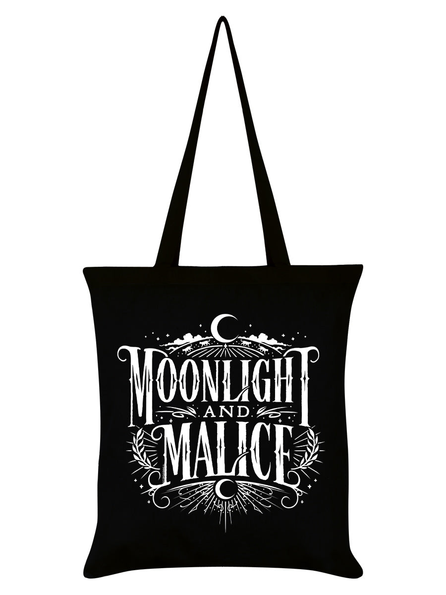 Moonlight and Malice Black Tote Bag