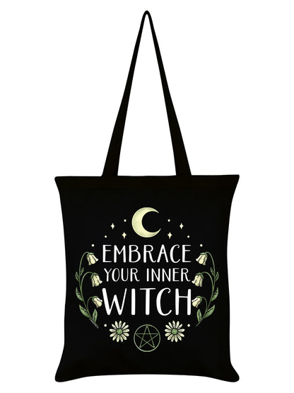 Embrace Your Inner Witch Black Tote Bag