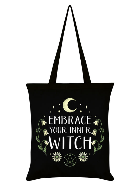 Embrace Your Inner Witch Black Tote Bag