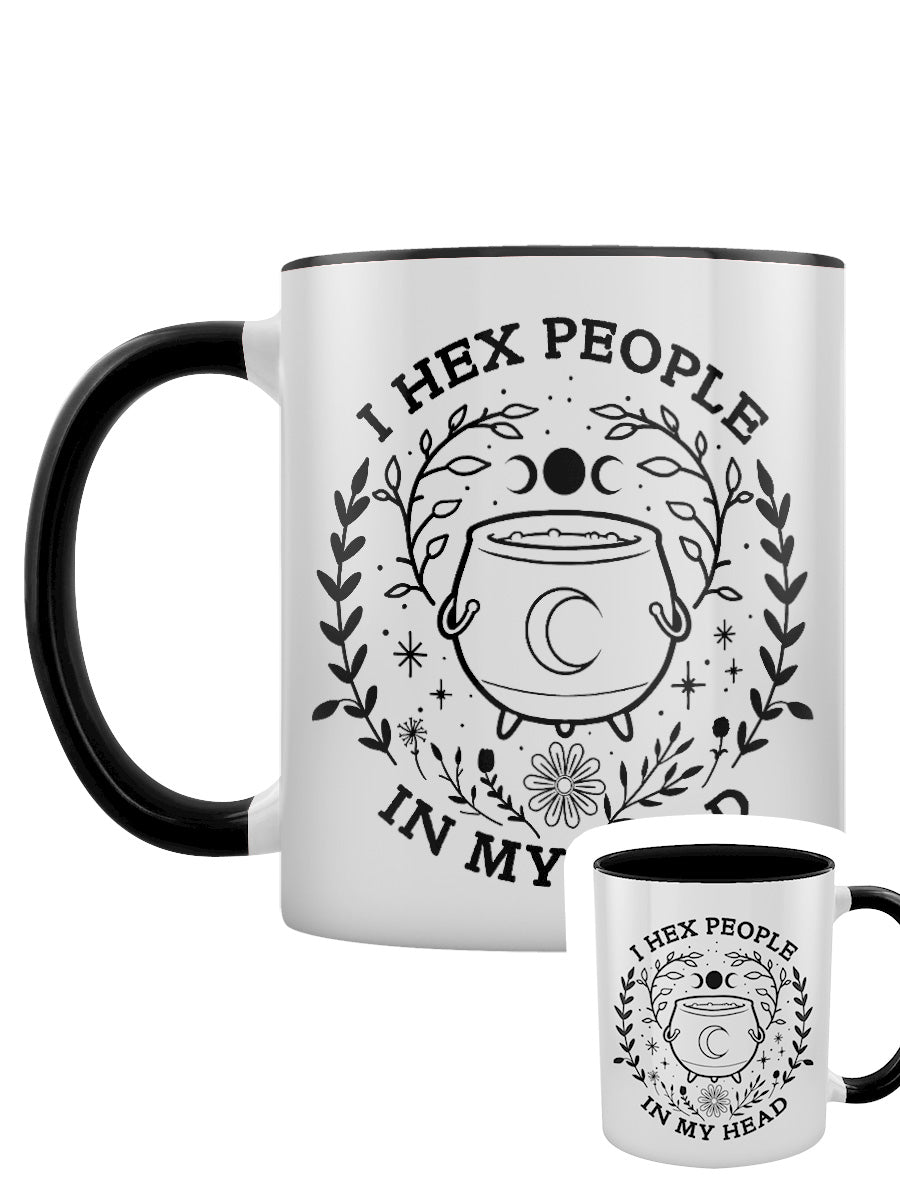 I Hex People In My Head Black Inner 2-Tone Mug