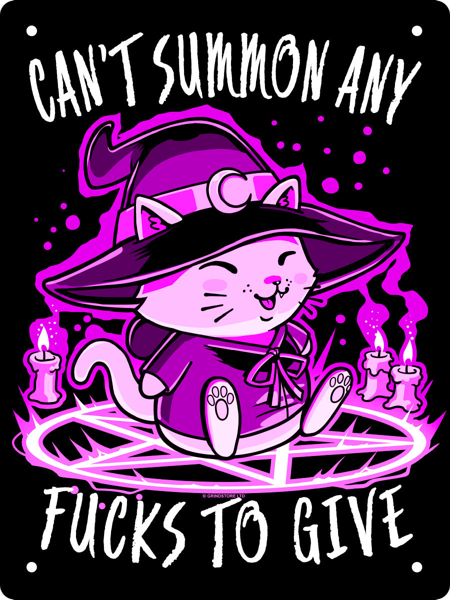Can't Summon Any Fucks To Give Mini Tin Sign