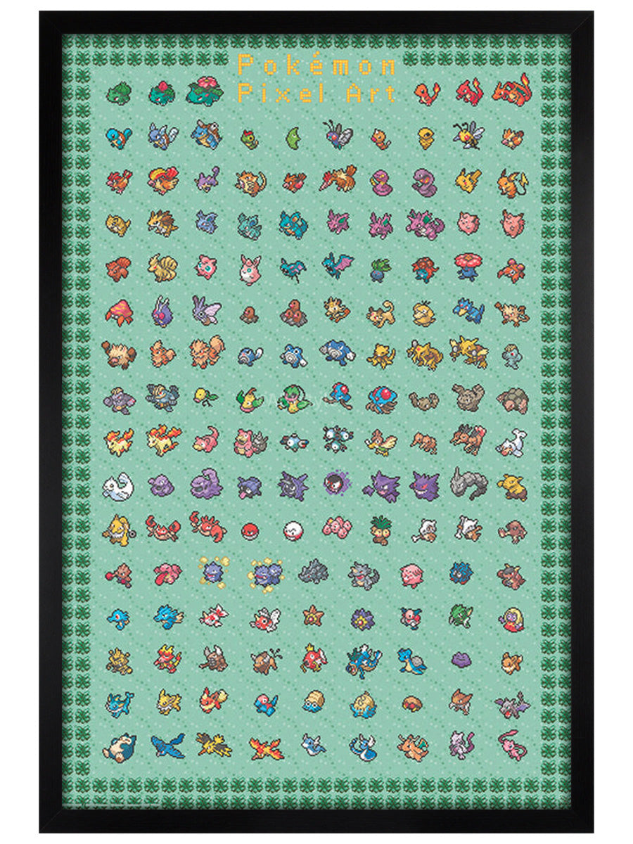Pokemon Pixel Art Maxi Poster