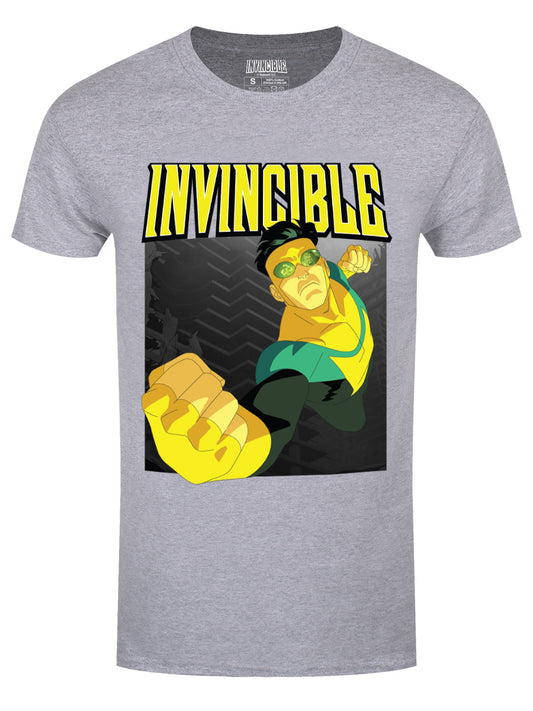Invincible Fly Punch Men's Grey T-Shirt