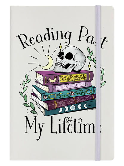 Reading Past My Lifetime Cream A5 Hard Cover Notebook