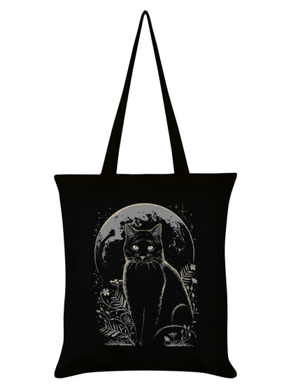 Lunar Familiar Black Tote Bag