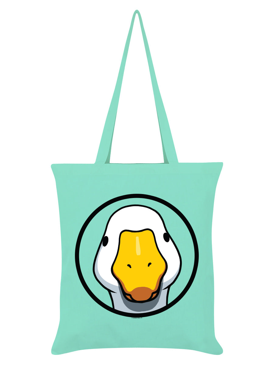 Silly Goose Up Close & Silly Mint Green Tote Bag