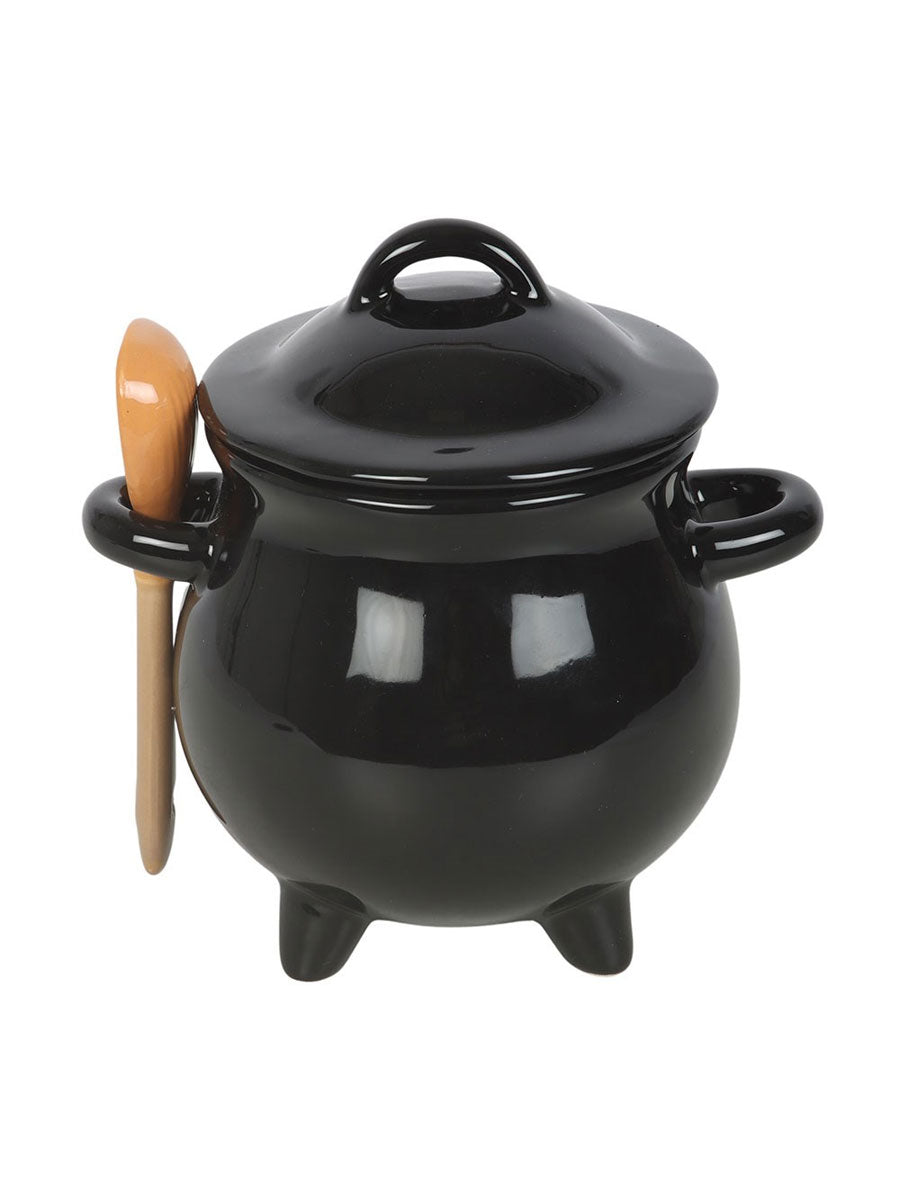 Mischief and Magic Cauldron Soup Bowl with Spoon