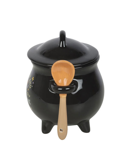 Mischief and Magic Cauldron Soup Bowl with Spoon