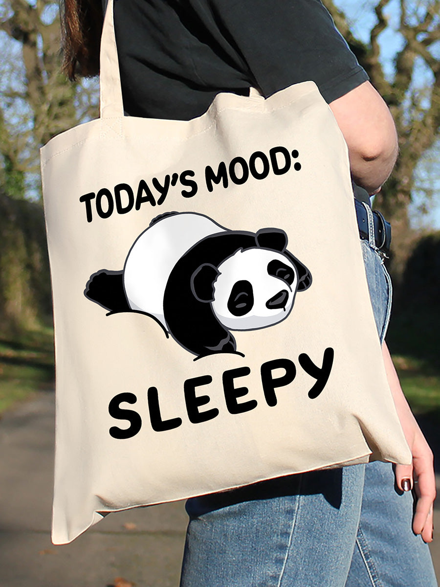 Todays Mood: Sleepy Cream Tote Bag