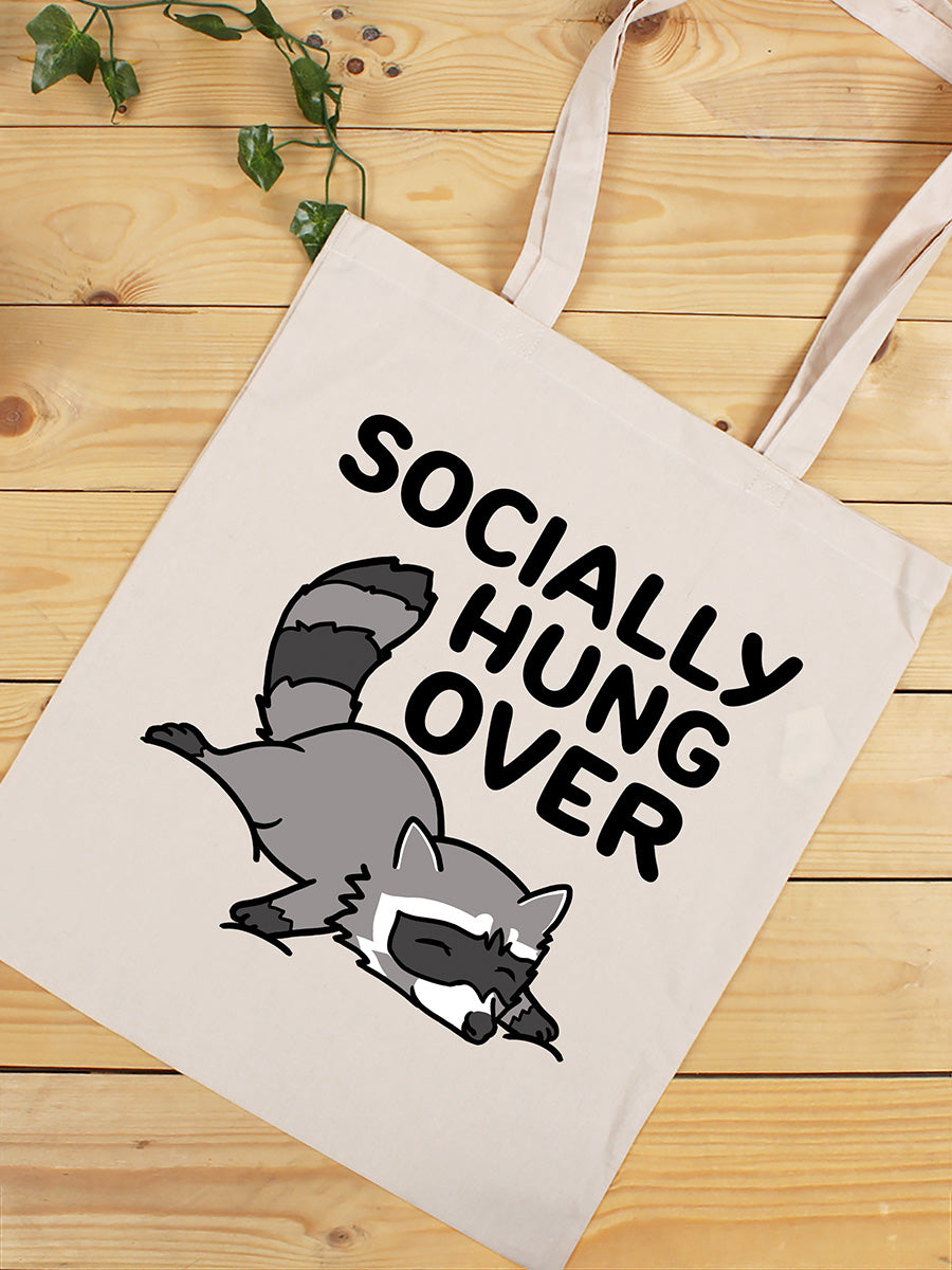 Socially Hung Over Cream Tote Bag