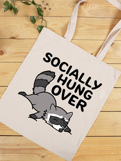 Socially Hung Over Cream Tote Bag