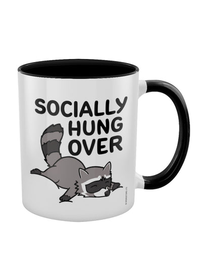 Socially Hung Over Black Inner 2-Tone Mug
