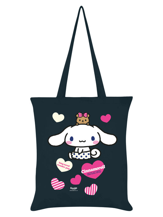Hello Kitty Cinnamoroll (Pup) Navy Tote Bag