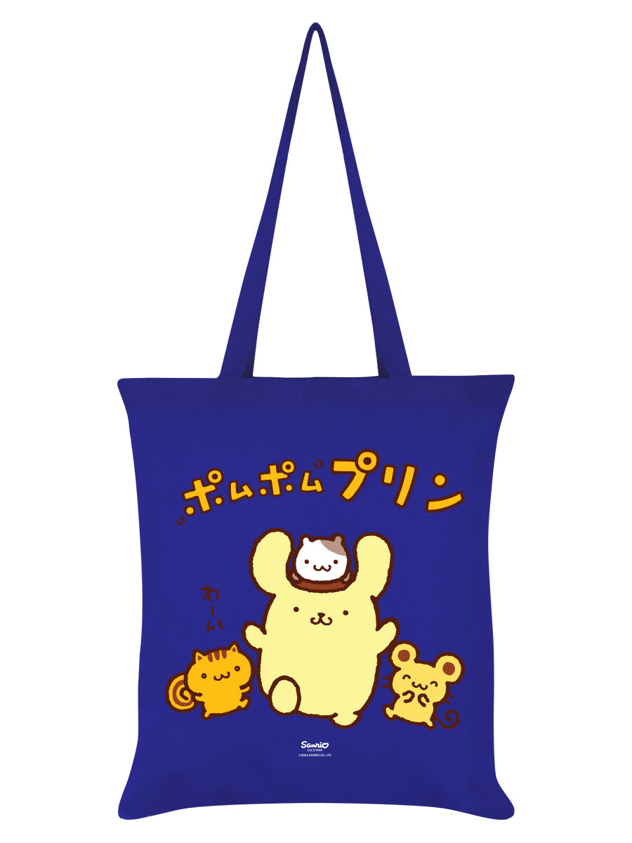 Hello Kitty Pompompurin (4 Friends) Royal Blue Tote Bag