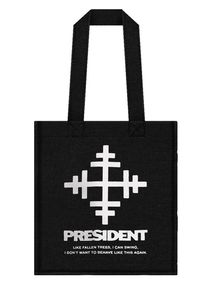 President Lyric Key Black Tote Bag