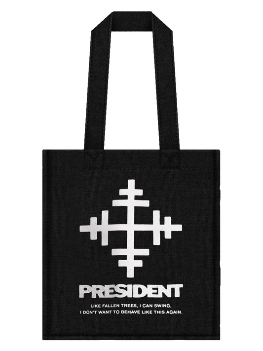 President Lyric Key Black Tote Bag
