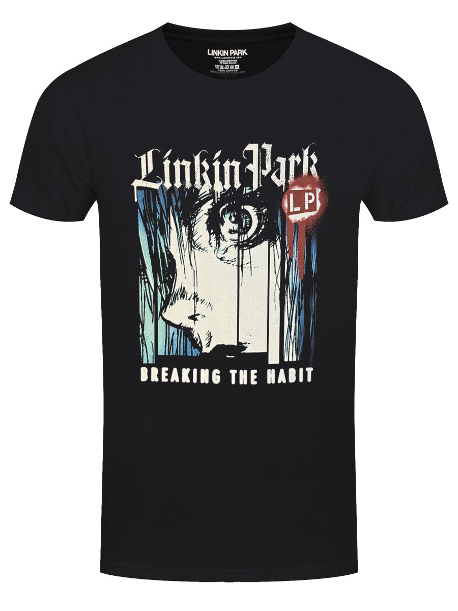 Linkin Park Breaking The Habit Face Men's Black T-Shirt