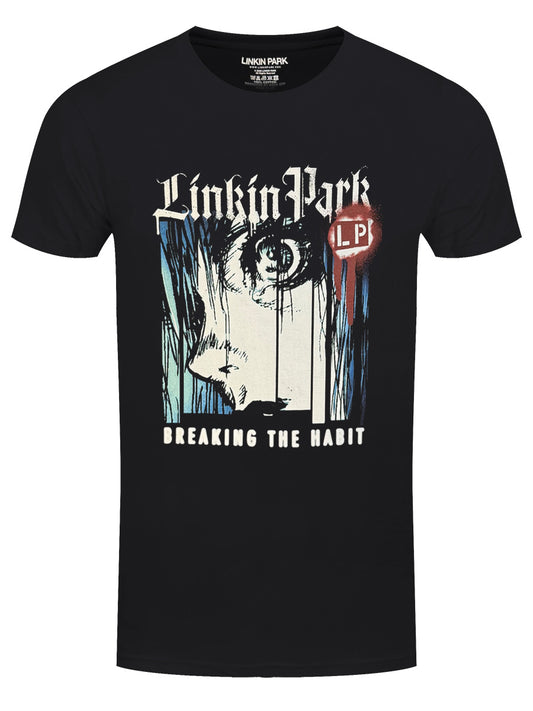 Linkin Park Breaking The Habit Face Men's Black T-Shirt