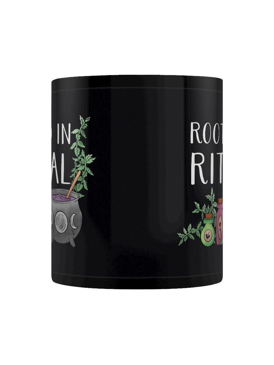 Rooted In Ritual Black Mug