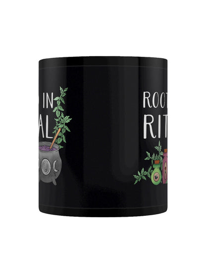 Rooted In Ritual Black Mug