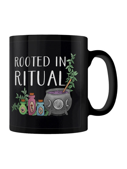Rooted In Ritual Black Mug
